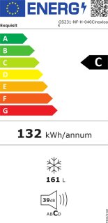 Wat vinden we goed aan de Exquisit GS231-NF-H-040C koelvriescombinatie wit
