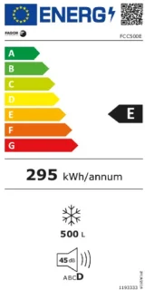 Fagor Diepvrieskist FCC500E 500L E-label