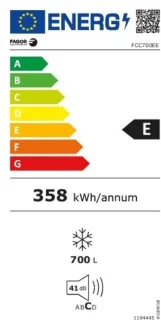 Fagor FCC700EE koelvriescombinatie 700L