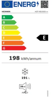 Heinner Vrieskist 191L Wit Mechanische Thermostaat
