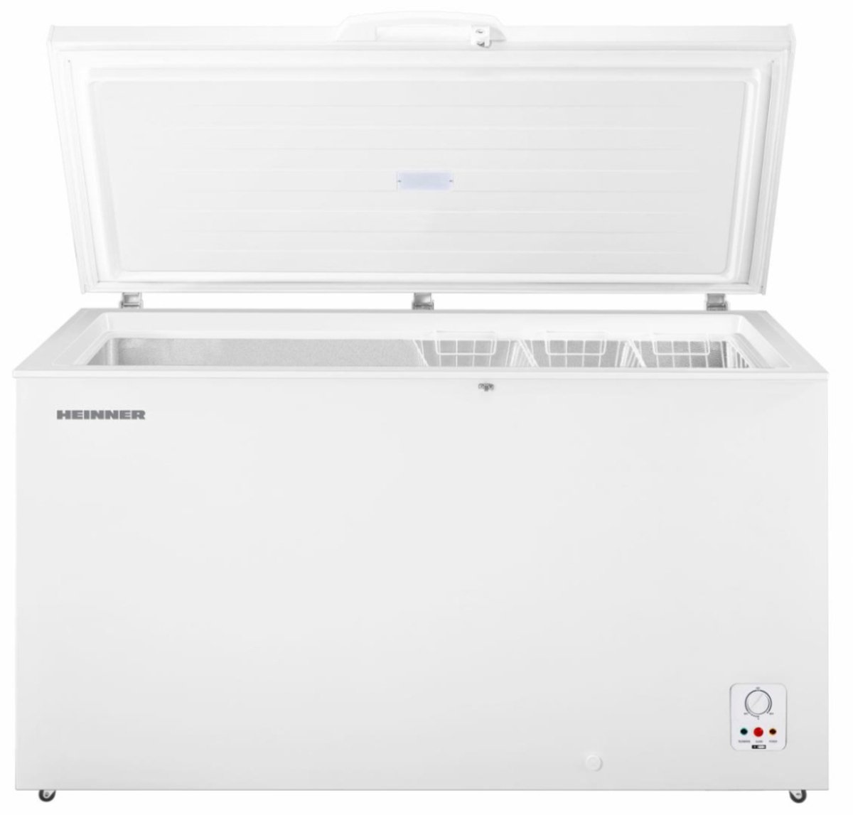 De Heinner Vrieskist 420L Mechanische Thermostaat Wit in één oogopslag