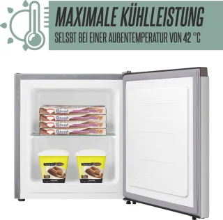 Heinrichs HGB 4088 SI Mini Vriezer RVS 34L