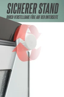 Heinrichs HGB 4088 SI Mini Vriezer RVS 34L