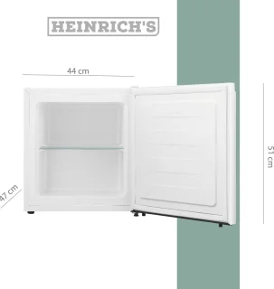 Heinrichs HGB 4088 W Mini Vriezer Wit 34L