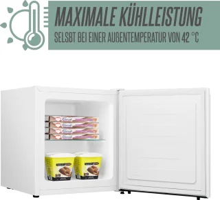 Heinrichs HGB 4088 W Mini Vriezer Wit 34L