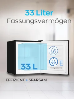 Heinrichs HGB 5088 SW Mini Vriezer Zwart