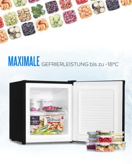 Heinrichs HGB 5088 SW Mini Vriezer Zwart