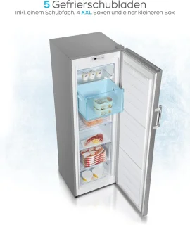 Heinrich´s HGS 3093 Diepvriezer 194L Inox