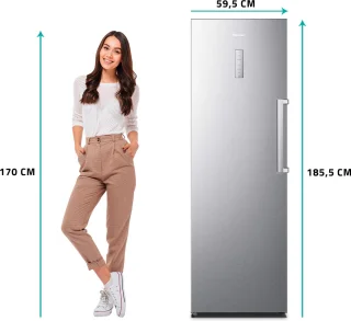 Hisense FV354N4BIE Vriezer RVS