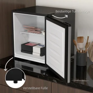 HOMCOM Mini-Gefrierschrank 47L Silber
