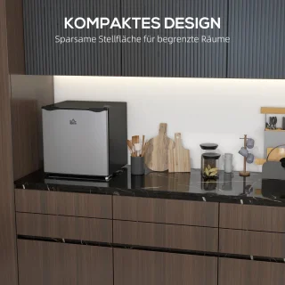HOMCOM Mini-Gefrierschrank 47L Silber