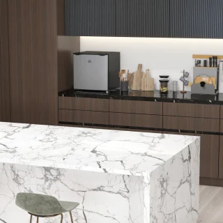 HOMCOM Mini-Gefrierschrank 47L Silber