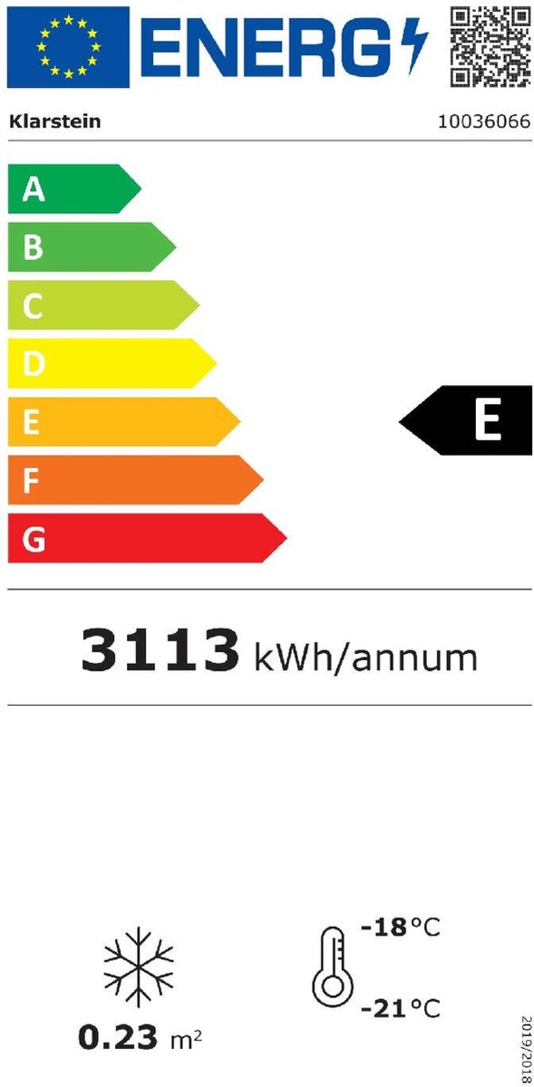 Wat vinden we goed aan de IceAge 88 diepvries EEK E glazen front