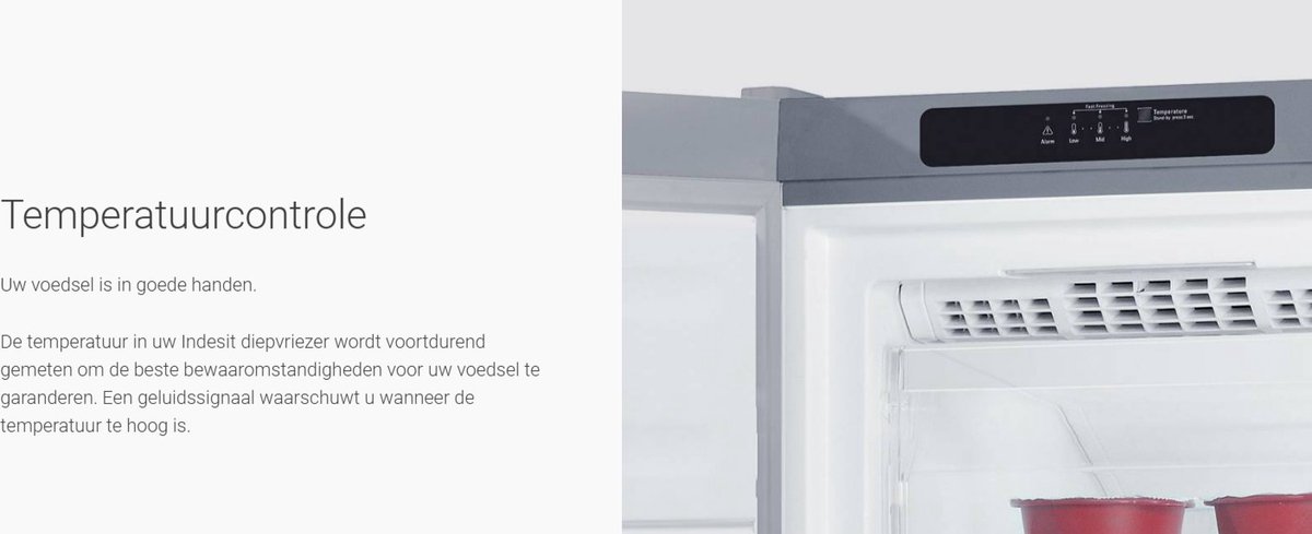 Indesit UI6 F1T W1 Vriezer Wit 222L 167x60 cm