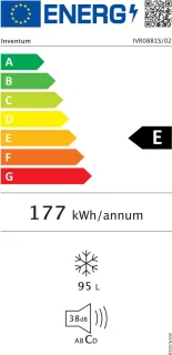 Inventum IVR0881S Inbouw Vriezer 88 cm Wit