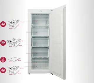 Inventum VR1420 kastmodel vriezer 160L wit