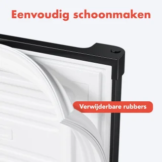 KitchenBrothers Mini Vriezer 33L Vrijstaand Zwart