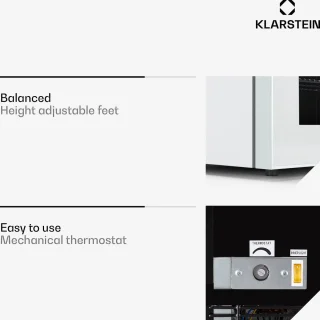 Klarstein Iceage 36 Vriezer Wit 36L