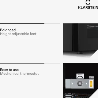 Klarstein Iceage 42 Vriezer Zwart