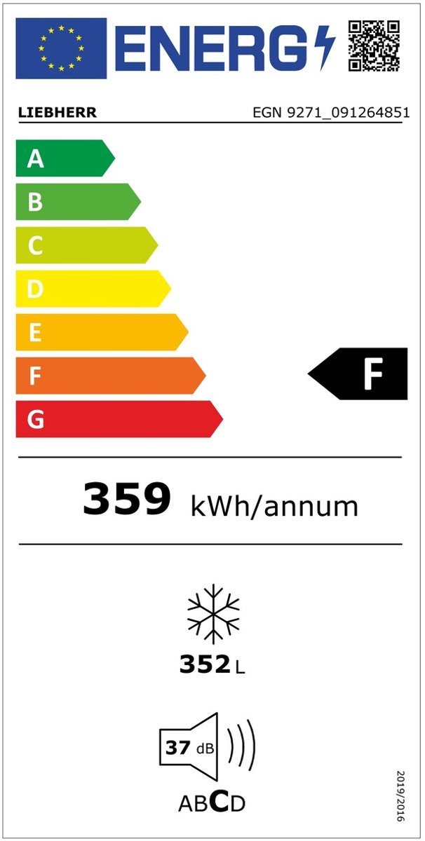 Wat vinden we goed aan de LIEBHERR EGN 9271 NoFrost Inbouwvriezer XXL