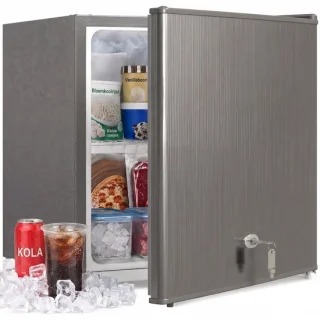 Mini vriezer 35 liter vrijstaand grijs