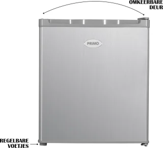 PRIMO PR116DV Mini Vriezer 33L Zilver