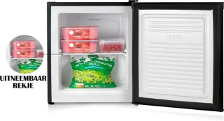 PRIMO PR117DV Mini Vriezer 33L Zwart