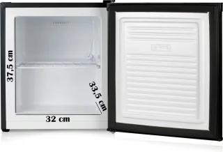 PRIMO PR117DV Mini Vriezer 33L Zwart