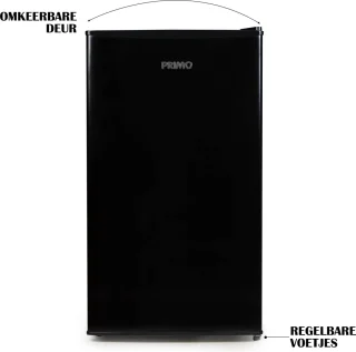 PRIMO PR143DV Vrijstaande Tafelvriezer 60L Zwart