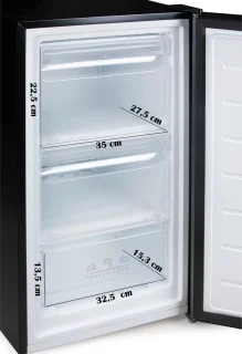 PRIMO PR143DV Vrijstaande Tafelvriezer 60L Zwart