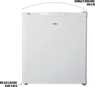 PRIMO PR146DV Mini Vriezer 33L Wit