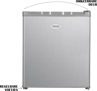 PRIMO PR147DV Mini Diepvries 33L Zilver