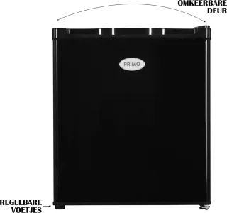 PRIMO PR148DV Mini Vriezer 33L Zwart