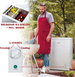 PRIMO PR158DVK Diepvrieskist 99L Wit