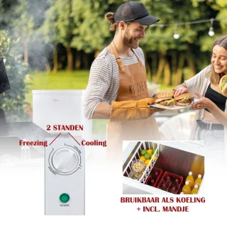 PRIMO PR159DVK Diepvrieskist 143L Wit