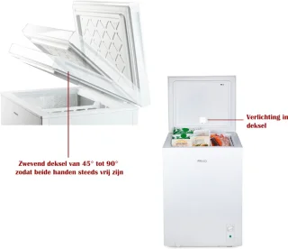 PRIMO PR159DVK Diepvrieskist 143L Wit