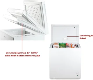 PRIMO PR160DVK Diepvrieskist 198L Wit