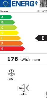 Siemens iQ500 GI21VAFE0 Inbouw diepvriezer 97L Wit A++
