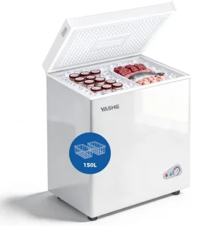 Yashe vrieskist 150 L met 2 manden wit