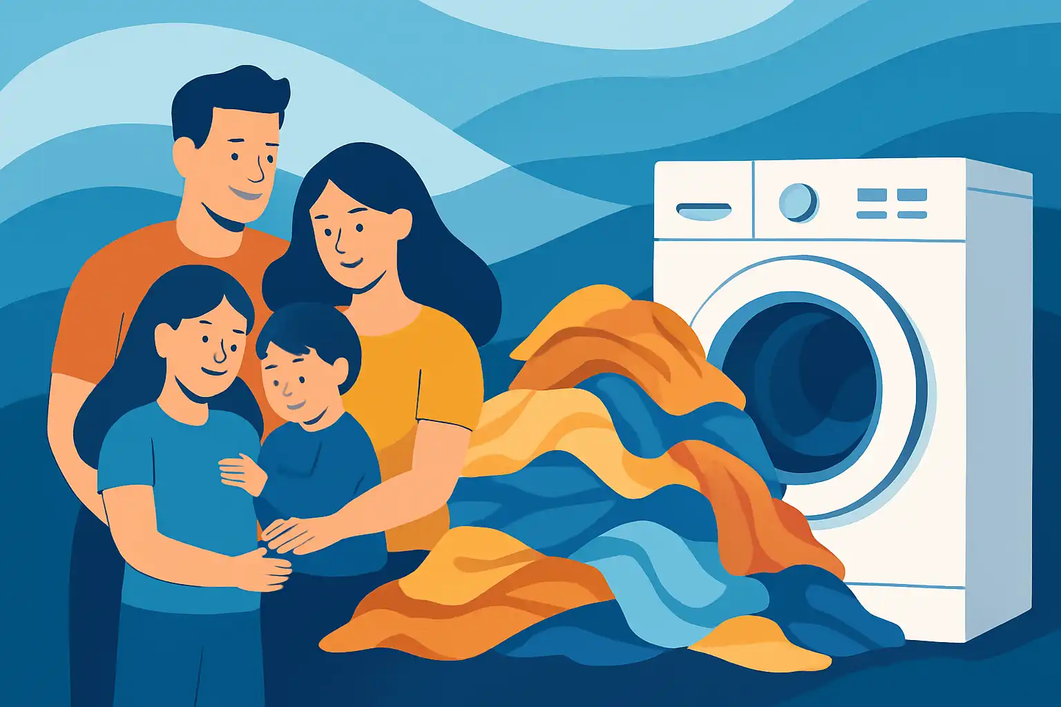 Family-proof wassen: zo kies je een was-droogcombi die de wasberg van grote gezinnen aankan