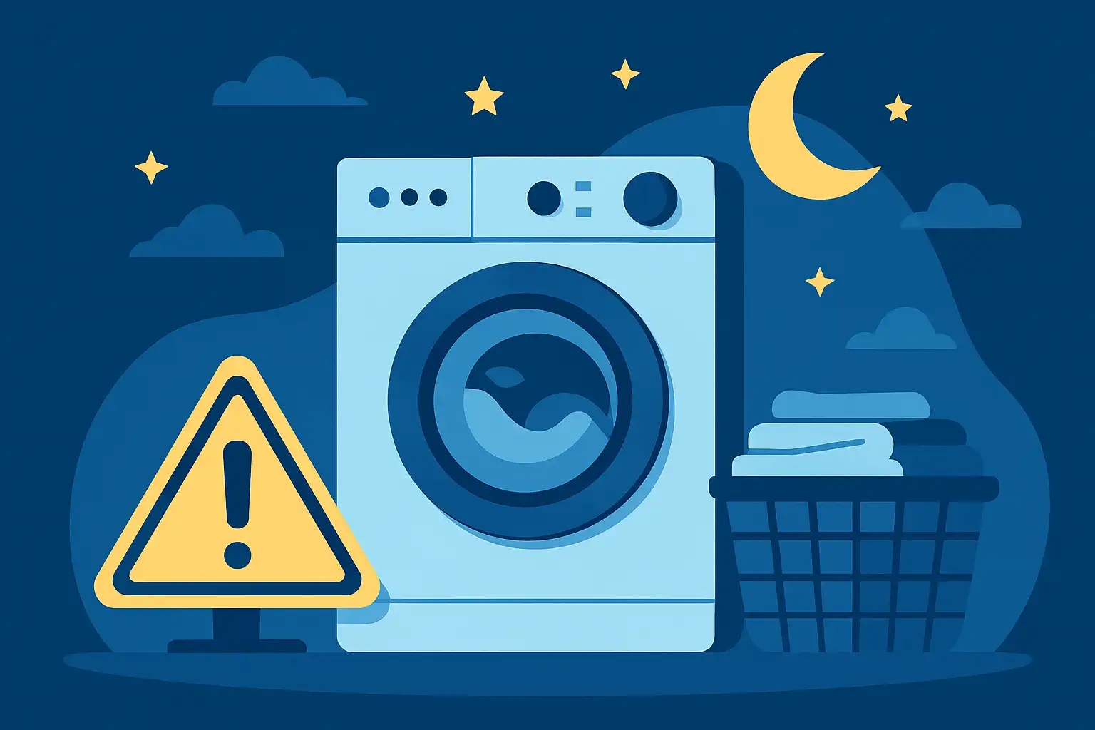 Laat jij je was-droogcombi 's nachts draaien? zo doe je het veilig