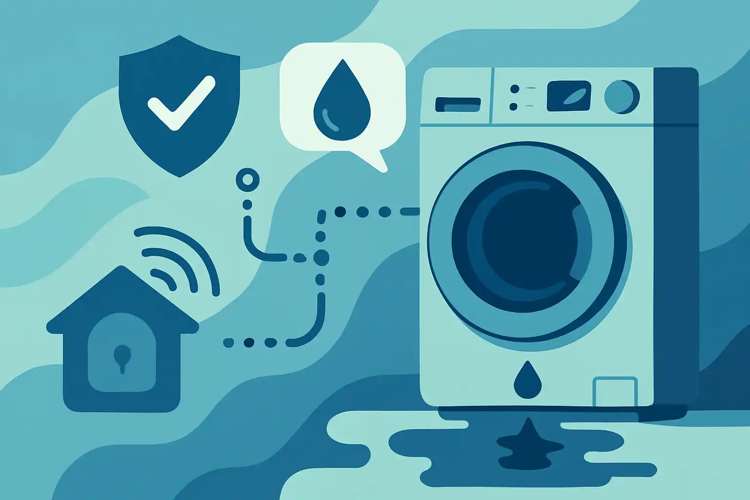 Nooit meer waterschade: slimme lekdetectie en veiligheidsupgrades voor je was‑droogcombi