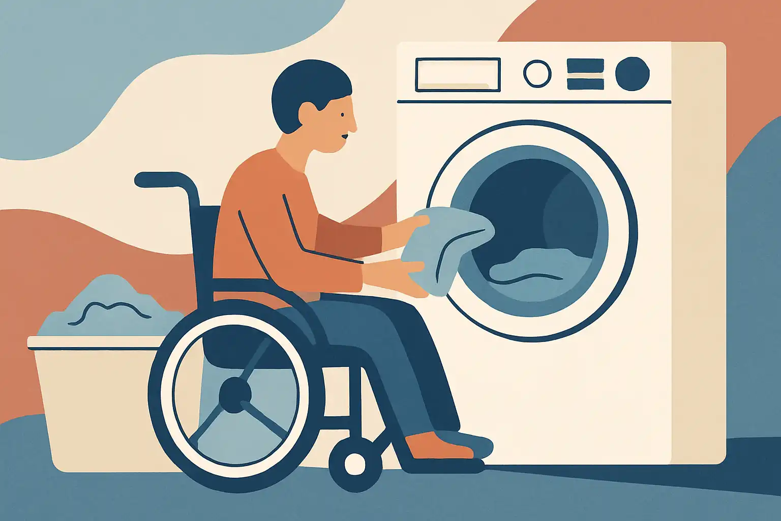Wassen met beperkte mobiliteit: zo kies je een was-droogcombi die echt toegankelijk is