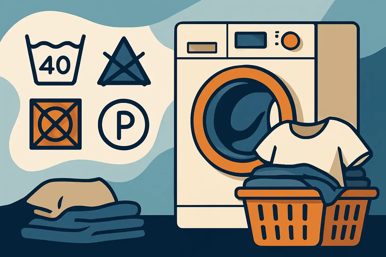 Wat de waslabels écht zeggen: zo stel je je was‑droogcombi in voor elk kledingstuk