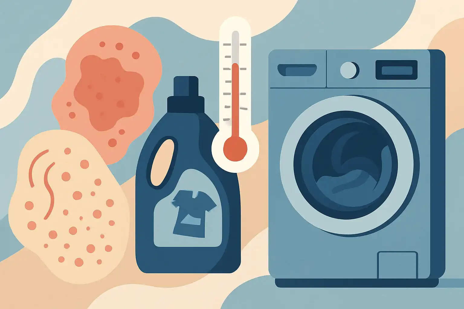 Zo gebruik je je was‑droogcombi als je eczeem of psoriasis hebt: wasmiddelen, temperaturen en routines