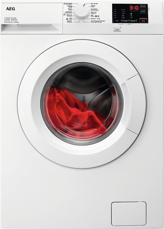 AEG LWF62R842 6000 OneGo Was-droogcombinatie 8 kg review
