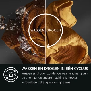 AEG LWR9506BN4 AbsoluteCare Was-droogcombinatie 10 kg