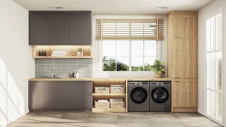 Beko HTV8716XMST Was-droogcombinatie Grijs 8/5 kg
