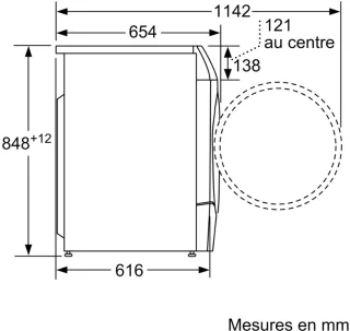 BOSCH SER8 WNC254A0FR Was-droogcombinatie