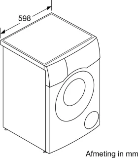 Bosch Serie 8 WNC254A0NL Was-droogcombinatie